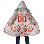 Maori Rugby Custom Ngaru Mangopare Cloak Whero Niho Taniwha Motif