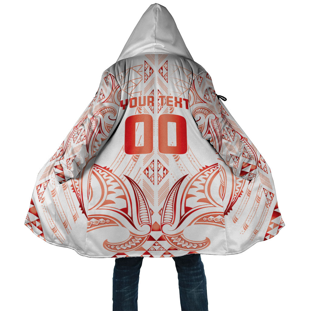 Maori Rugby Custom Ngaru Mangopare Cloak Whero Niho Taniwha Motif