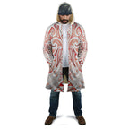 Maori Rugby Custom Ngaru Mangopare Cloak Whero Niho Taniwha Motif