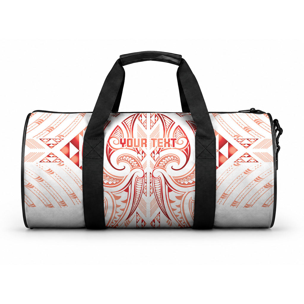 Maori Rugby Custom Ngaru Mangopare Duffle Bag Whero Niho Taniwha Motif