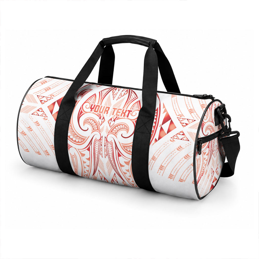 Maori Rugby Custom Ngaru Mangopare Duffle Bag Whero Niho Taniwha Motif