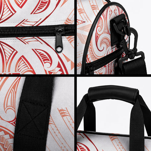 Maori Rugby Custom Ngaru Mangopare Duffle Bag Whero Niho Taniwha Motif