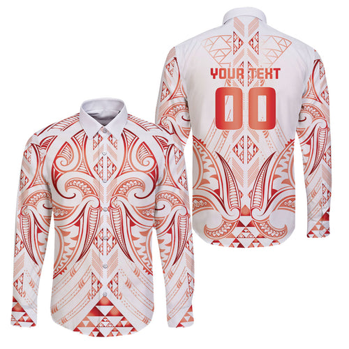 Maori Rugby Custom Ngaru Mangopare Family Matching Mermaid Dress and Hawaiian Shirt Whero Niho Taniwha Motif