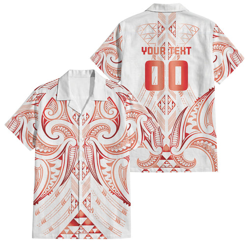 Maori Rugby Custom Ngaru Mangopare Family Matching Summer Maxi Dress and Hawaiian Shirt Whero Niho Taniwha Motif