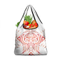 Maori Rugby Custom Ngaru Mangopare Grocery Bag Whero Niho Taniwha Motif