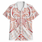Maori Rugby Custom Ngaru Mangopare Hawaiian Shirt Whero Niho Taniwha Motif