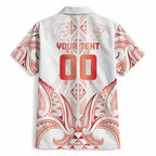 Maori Rugby Custom Ngaru Mangopare Hawaiian Shirt Whero Niho Taniwha Motif