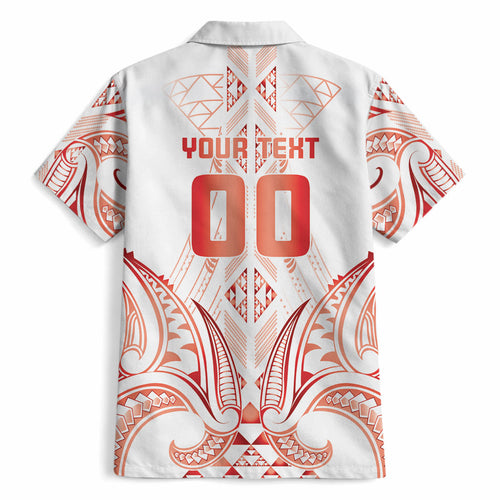 Maori Rugby Custom Ngaru Mangopare Hawaiian Shirt Whero Niho Taniwha Motif