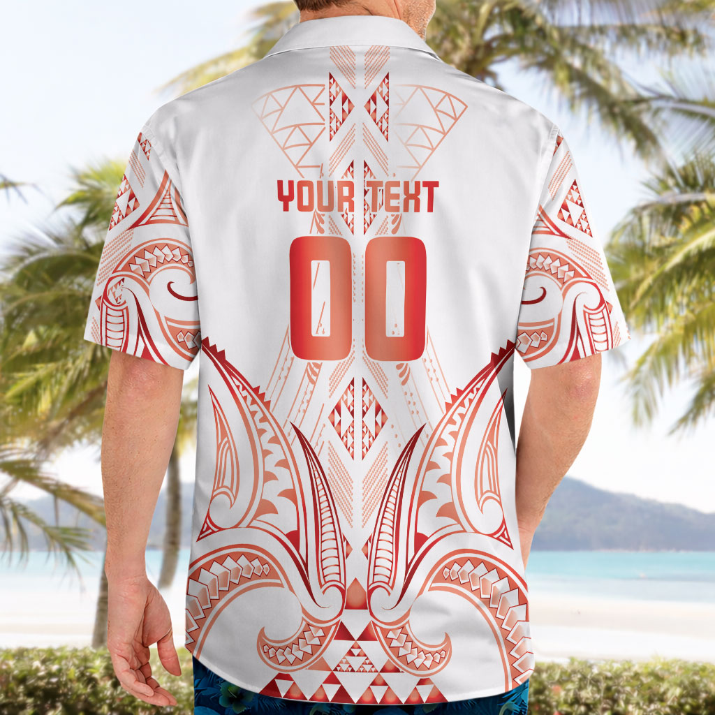Maori Rugby Custom Ngaru Mangopare Hawaiian Shirt Whero Niho Taniwha Motif