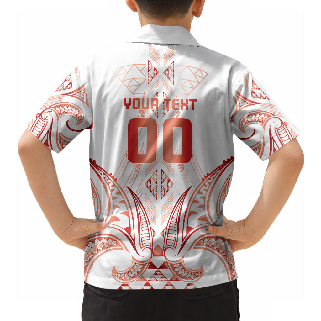 Maori Rugby Custom Ngaru Mangopare Hawaiian Shirt Whero Niho Taniwha Motif