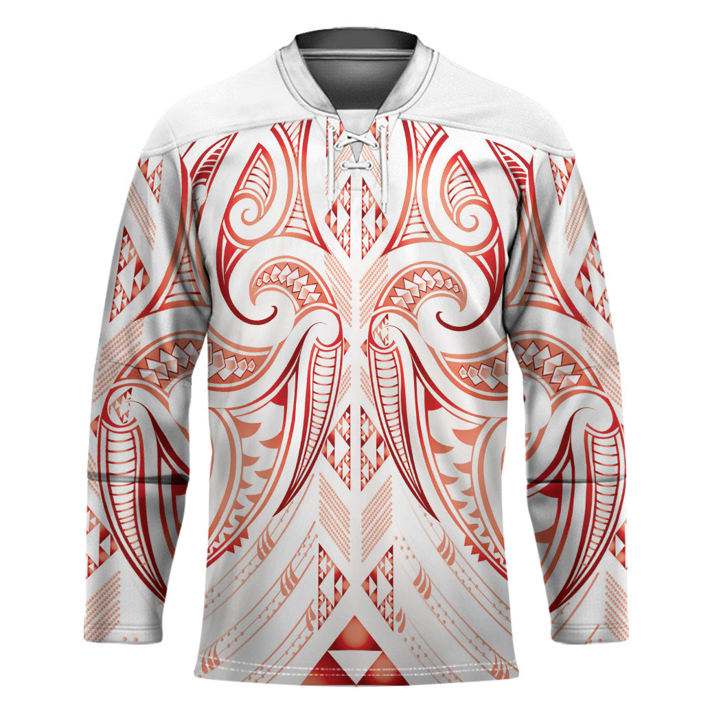 Maori Rugby Custom Ngaru Mangopare Hockey Jersey Whero Niho Taniwha Motif