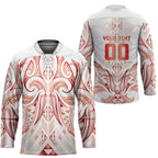 Maori Rugby Custom Ngaru Mangopare Hockey Jersey Whero Niho Taniwha Motif