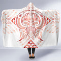 Maori Rugby Custom Ngaru Mangopare Hooded Blanket Whero Niho Taniwha Motif