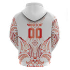 Maori Rugby Custom Ngaru Mangopare Hoodie Whero Niho Taniwha Motif