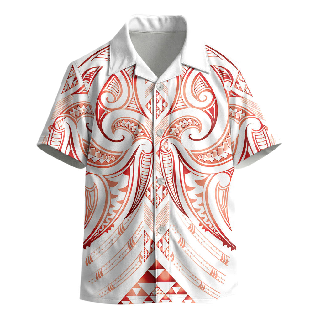 Maori Rugby Custom Ngaru Mangopare Kid Hawaiian Shirt Whero Niho Taniwha Motif