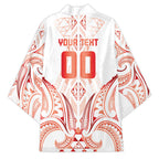 Maori Rugby Custom Ngaru Mangopare Kimono Whero Niho Taniwha Motif