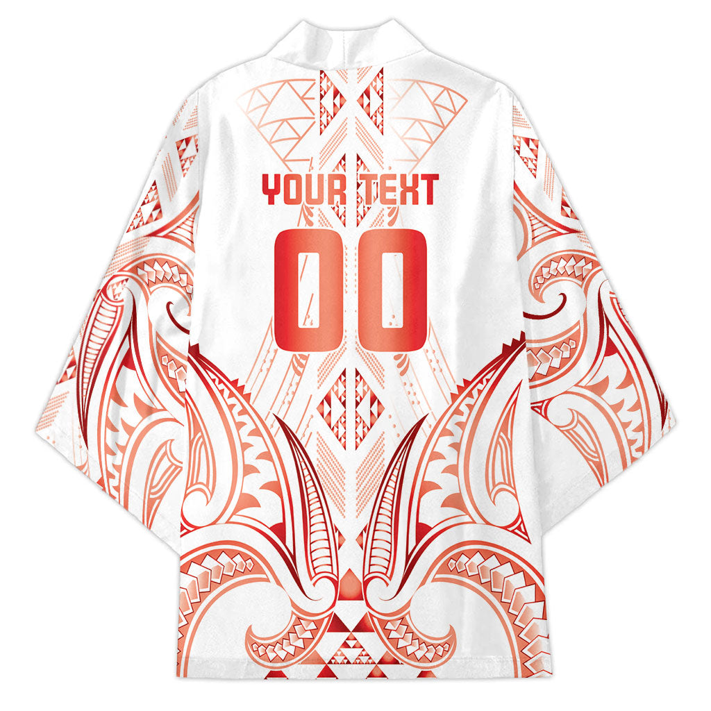 Maori Rugby Custom Ngaru Mangopare Kimono Whero Niho Taniwha Motif