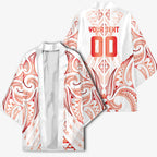 Maori Rugby Custom Ngaru Mangopare Kimono Whero Niho Taniwha Motif