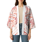 Maori Rugby Custom Ngaru Mangopare Kimono Whero Niho Taniwha Motif