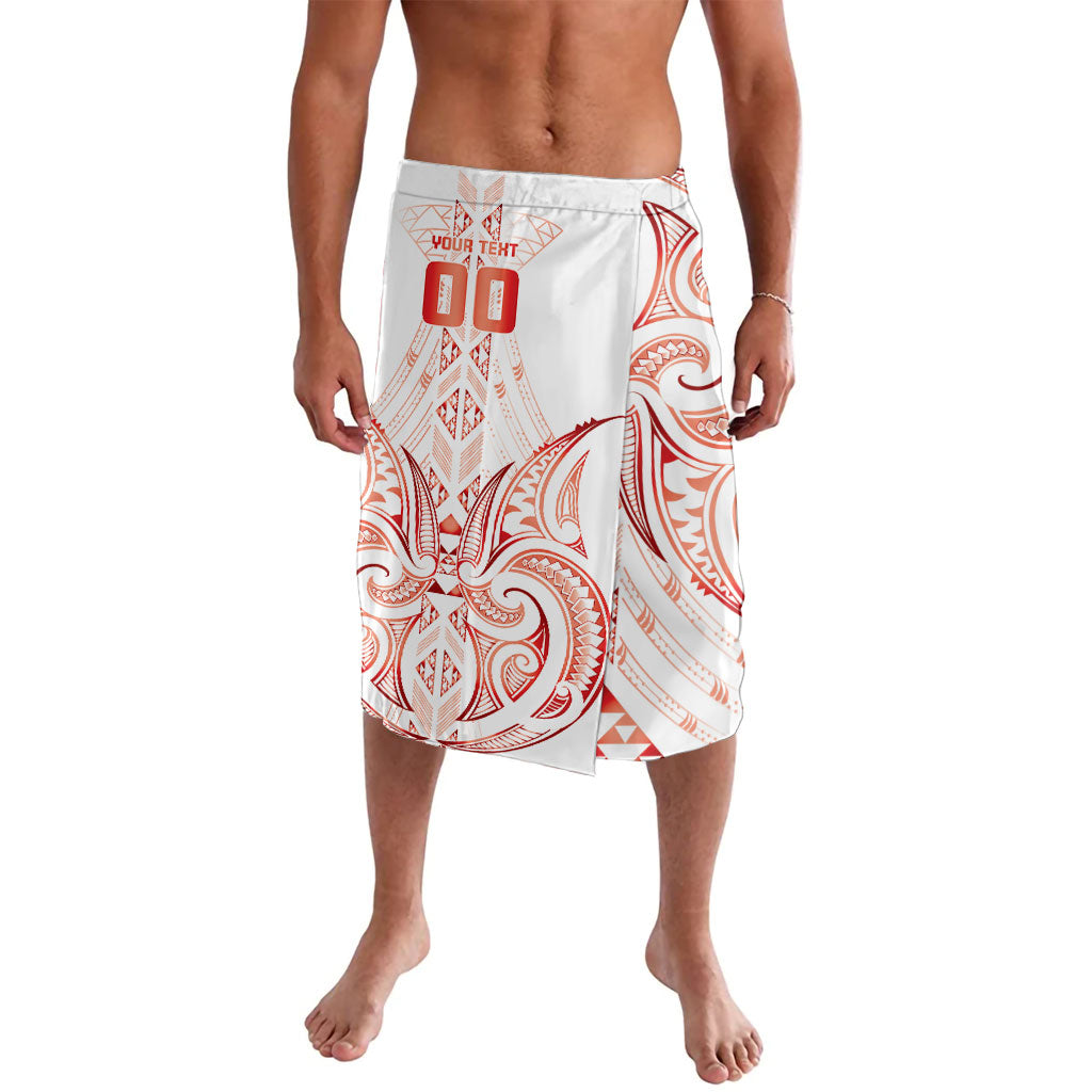 Maori Rugby Custom Ngaru Mangopare Lavalava Whero Niho Taniwha Motif