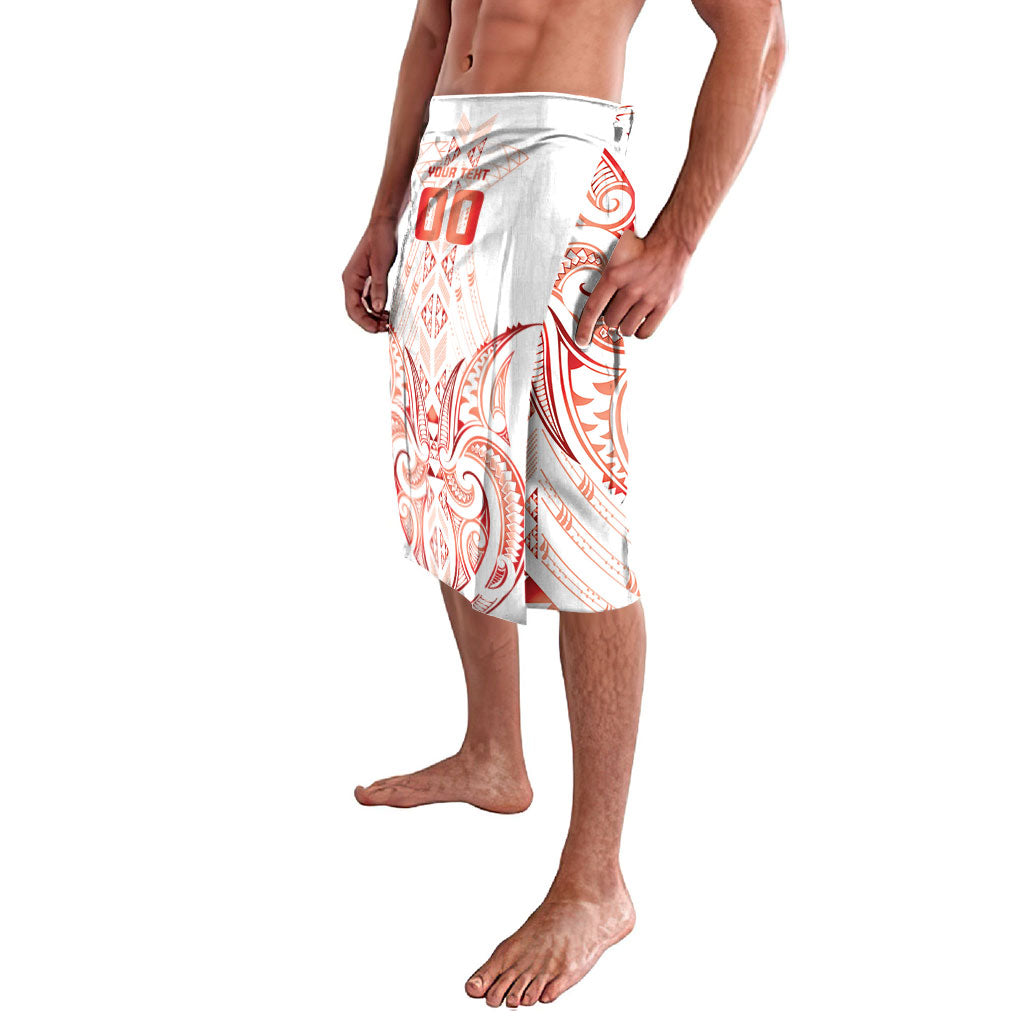 Maori Rugby Custom Ngaru Mangopare Lavalava Whero Niho Taniwha Motif