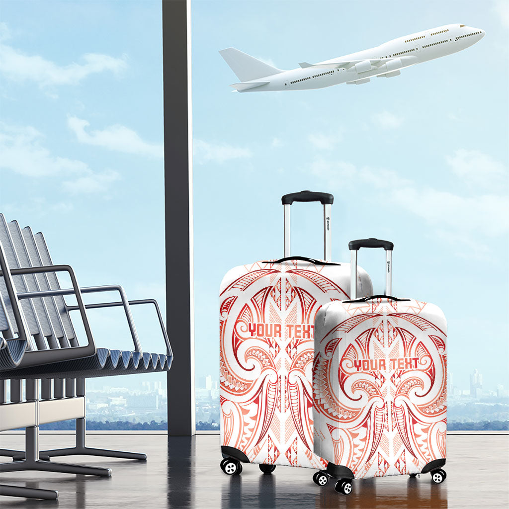 Maori Rugby Custom Ngaru Mangopare Luggage Cover Whero Niho Taniwha Motif