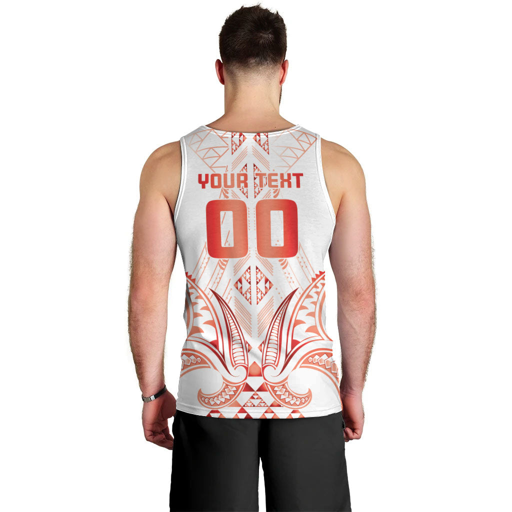 Maori Rugby Custom Ngaru Mangopare Men Tank Top Whero Niho Taniwha Motif