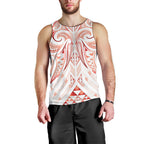 Maori Rugby Custom Ngaru Mangopare Men Tank Top Whero Niho Taniwha Motif