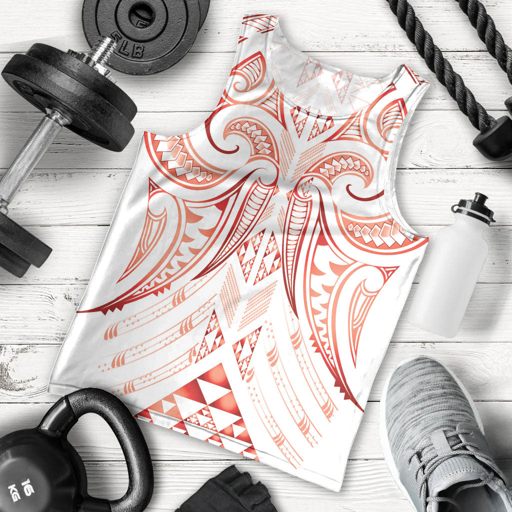 Maori Rugby Custom Ngaru Mangopare Men Tank Top Whero Niho Taniwha Motif