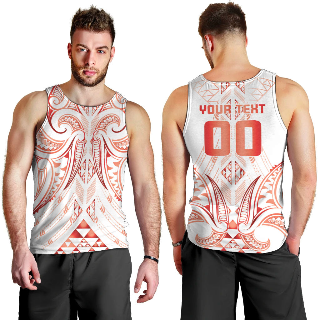 Maori Rugby Custom Ngaru Mangopare Men Tank Top Whero Niho Taniwha Motif