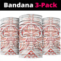 Maori Rugby Custom Ngaru Mangopare Neck Gaiter Whero Niho Taniwha Motif
