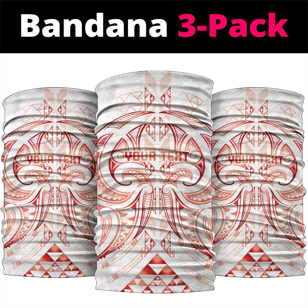 Maori Rugby Custom Ngaru Mangopare Neck Gaiter Whero Niho Taniwha Motif