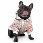 Maori Rugby Custom Ngaru Mangopare Pet Hoodie Whero Niho Taniwha Motif