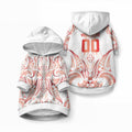 Maori Rugby Custom Ngaru Mangopare Pet Hoodie Whero Niho Taniwha Motif