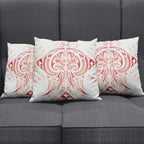 Maori Rugby Custom Ngaru Mangopare Pillow Cover Whero Niho Taniwha Motif
