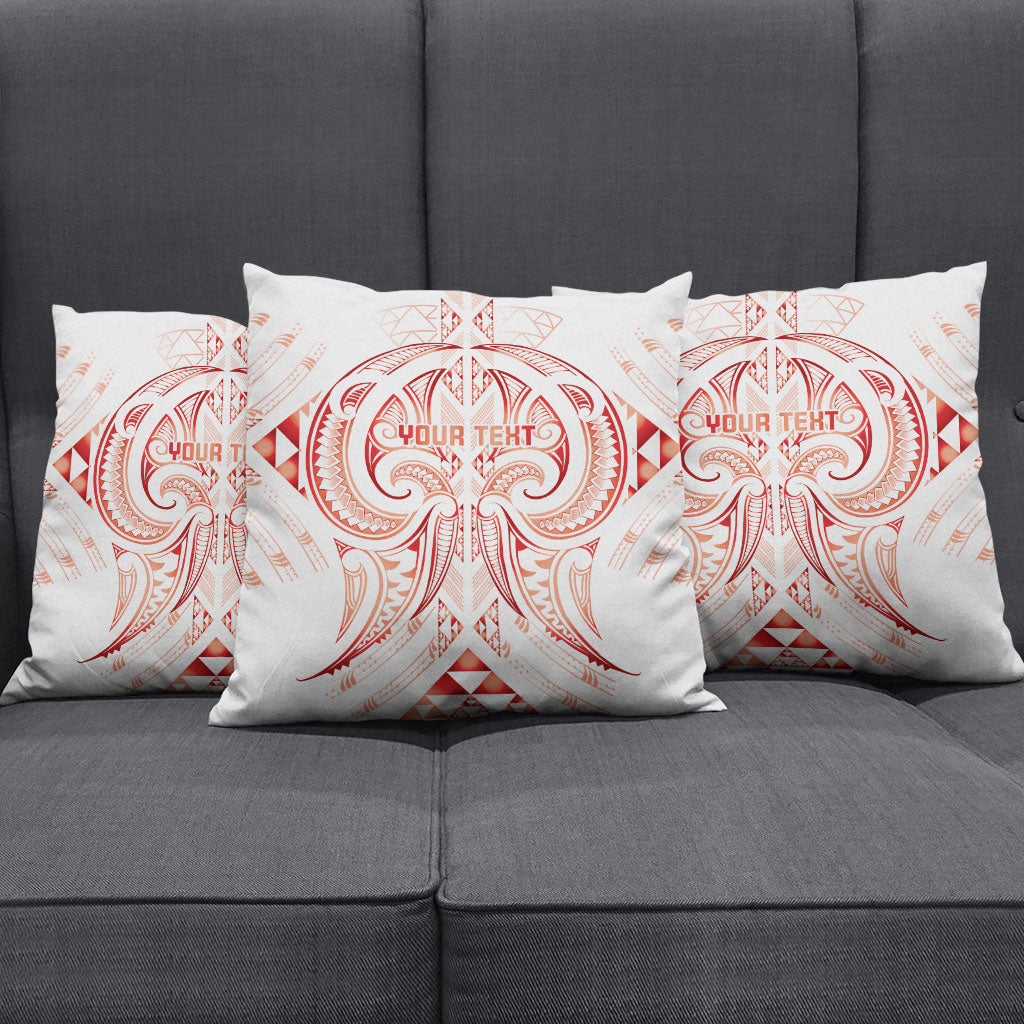 Maori Rugby Custom Ngaru Mangopare Pillow Cover Whero Niho Taniwha Motif