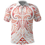 Maori Rugby Custom Ngaru Mangopare Polo Shirt Whero Niho Taniwha Motif
