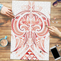 Maori Rugby Custom Ngaru Mangopare Puzzle Whero Niho Taniwha Motif