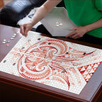 Maori Rugby Custom Ngaru Mangopare Puzzle Whero Niho Taniwha Motif