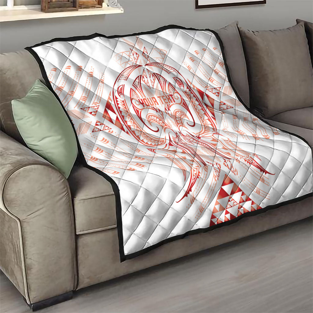 Maori Rugby Custom Ngaru Mangopare Quilt Whero Niho Taniwha Motif