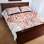 Maori Rugby Custom Ngaru Mangopare Quilt Bed Set Whero Niho Taniwha Motif