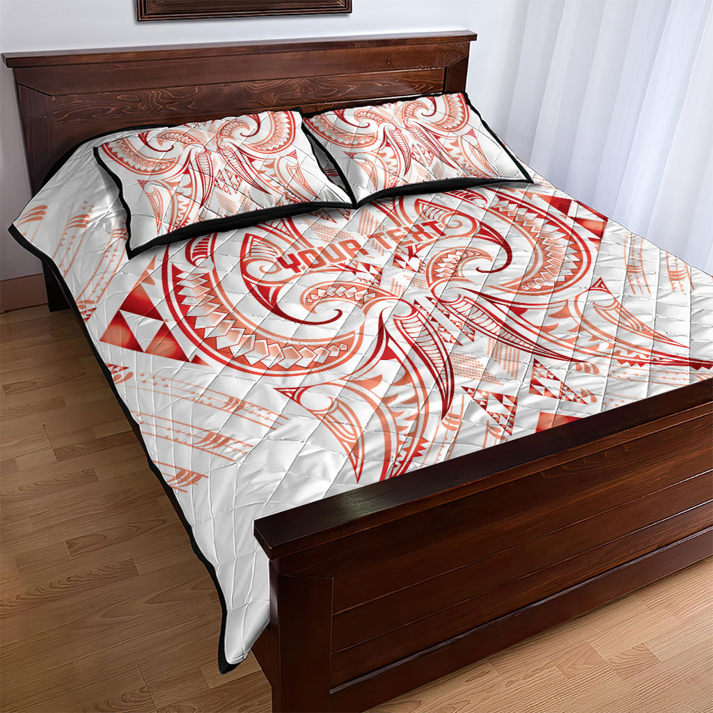 Maori Rugby Custom Ngaru Mangopare Quilt Bed Set Whero Niho Taniwha Motif