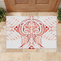 Maori Rugby Custom Ngaru Mangopare Rubber Doormat Whero Niho Taniwha Motif