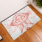 Maori Rugby Custom Ngaru Mangopare Rubber Doormat Whero Niho Taniwha Motif