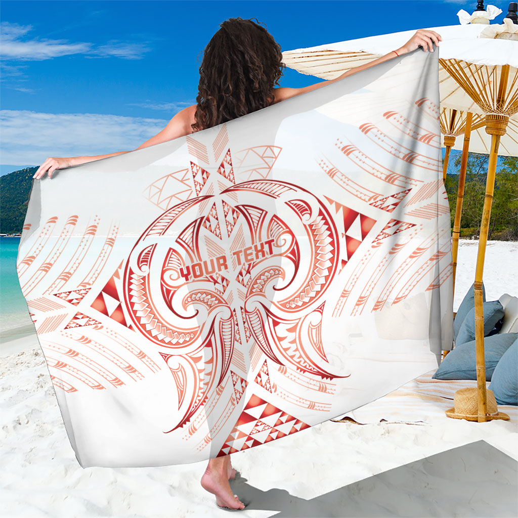 Maori Rugby Custom Ngaru Mangopare Sarong Whero Niho Taniwha Motif