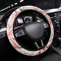 Maori Rugby Ngaru Mangopare Steering Wheel Cover Whero Niho Taniwha Motif