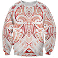 Maori Rugby Custom Ngaru Mangopare Sweatshirt Whero Niho Taniwha Motif
