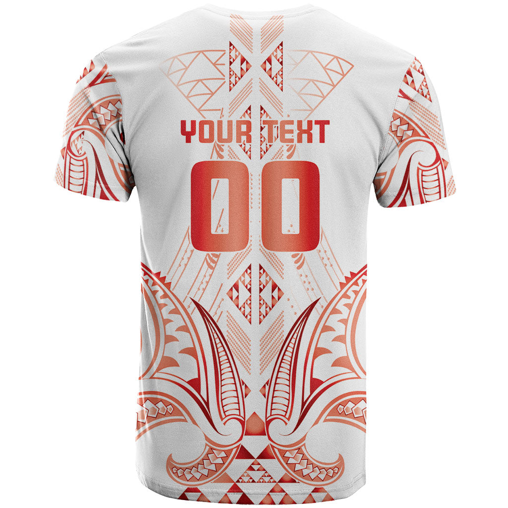 Maori Rugby Custom Ngaru Mangopare T Shirt Whero Niho Taniwha Motif