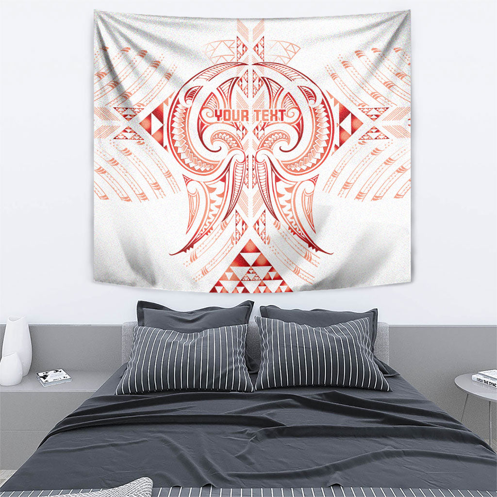 Maori Rugby Custom Ngaru Mangopare Tapestry Whero Niho Taniwha Motif
