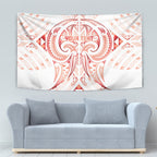 Maori Rugby Custom Ngaru Mangopare Tapestry Whero Niho Taniwha Motif